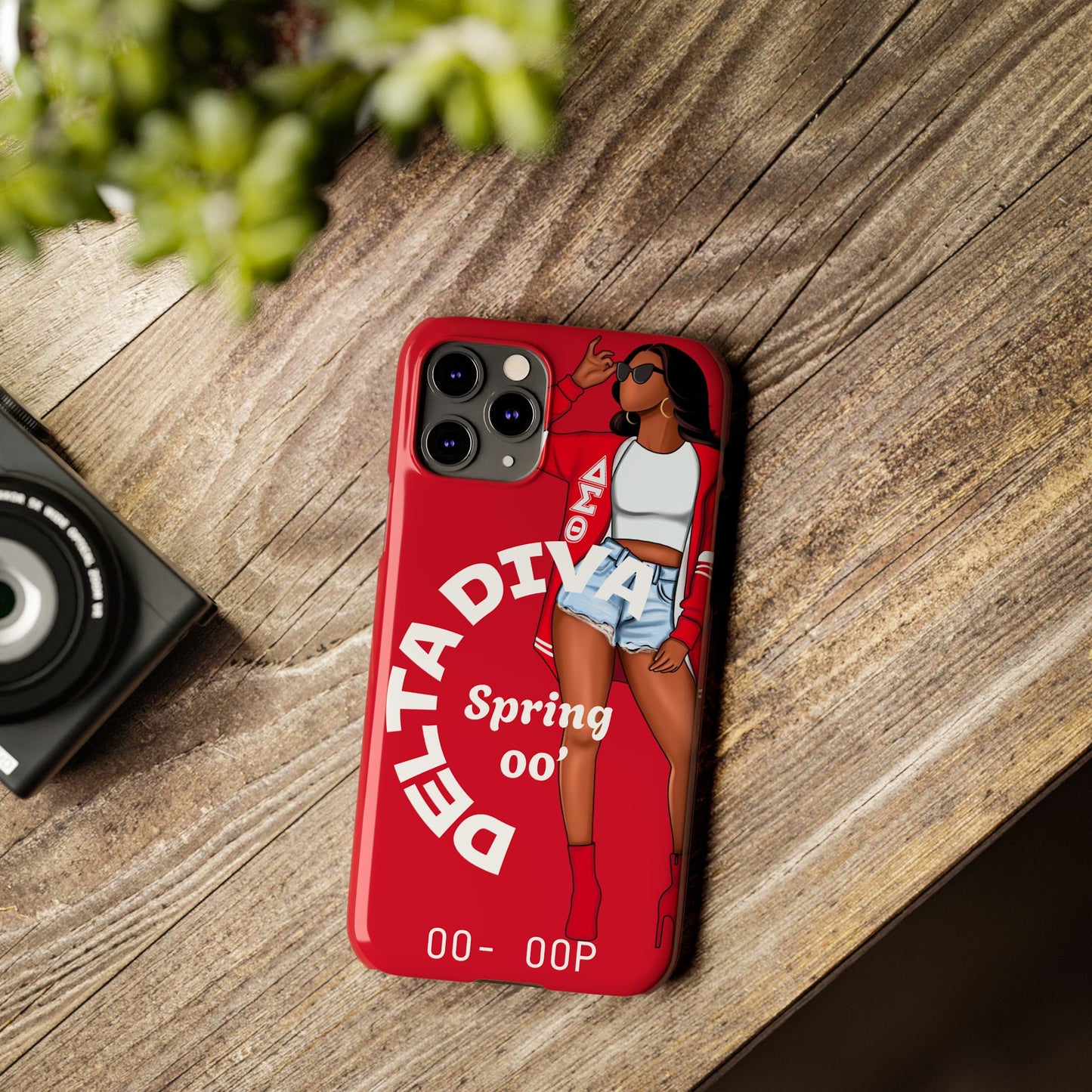 Personalize Delta Diva Soror Chic Slim Phone Case, Stylish Phone Cover, Trendy Gadget Accessory, Gifts for Her,Personalized Phone Protection