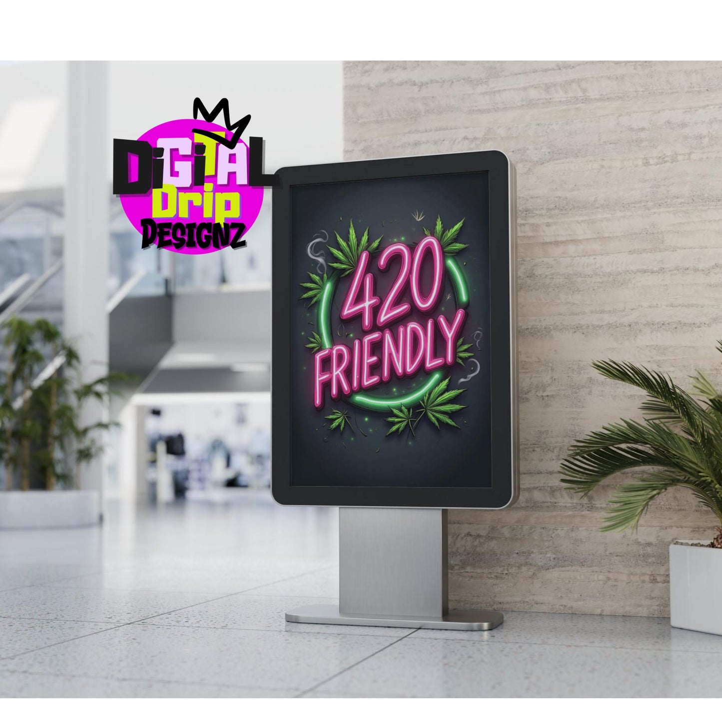 50+ 420 Friendly PNG Bundle | Neon Cannabis Clipart | Leaves, Weed, Smoke & Edgy Aesthetic | Digital Download for Sublimation, Stickers,