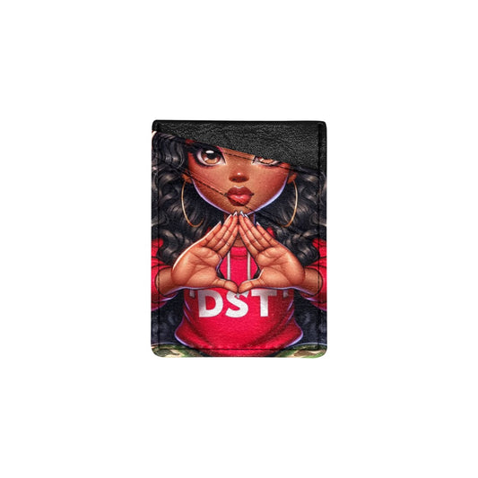 DST Pyramid Camo Girl Phone Card Holder