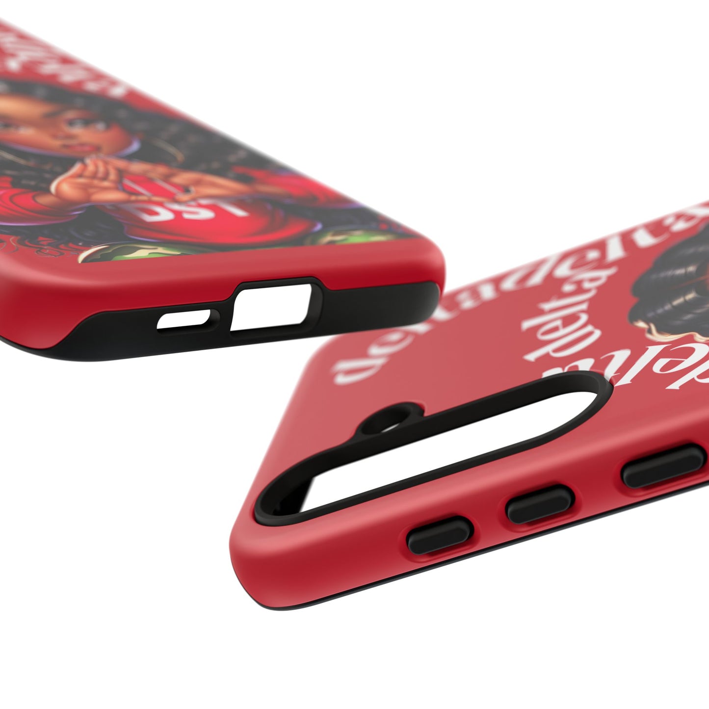 Delta Delta Tough Phone Case, Sorority Gifts, Cute Phone Accessories, Red Phone Cover, Greek Life