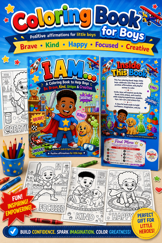 I AM: A Coloring Book to Celebrate Black Boys Boys