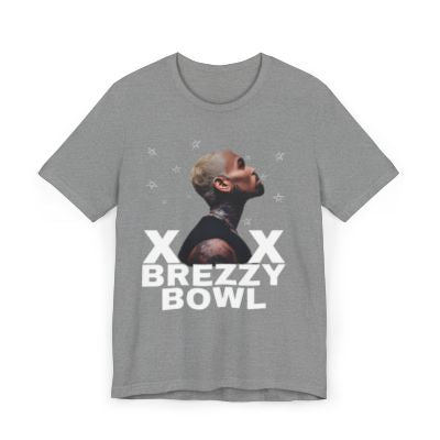 Breezy Bowl Tee, Unisex Jersey T-Shirt, Casual Streetwear, Graphic Tee, Music Inspired Apparel, Gift for Music Lovers