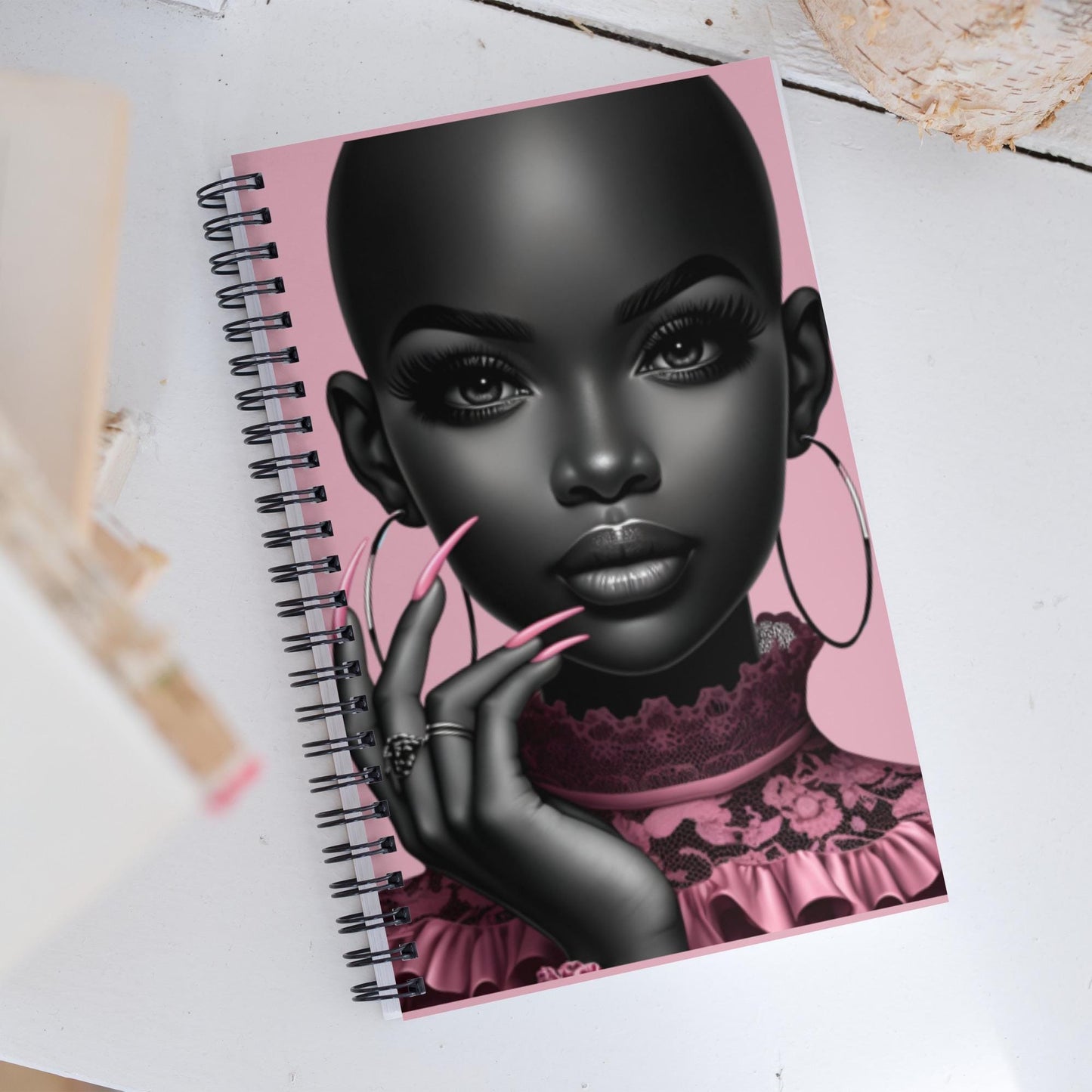 Pink Bald Beauty spiral