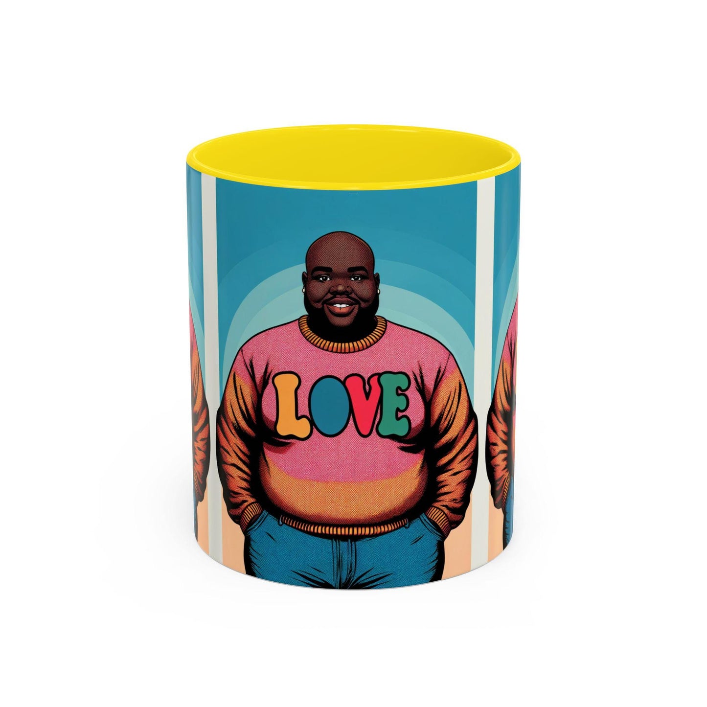 LOVE MAN Accent Coffee Mug (11, 15oz)