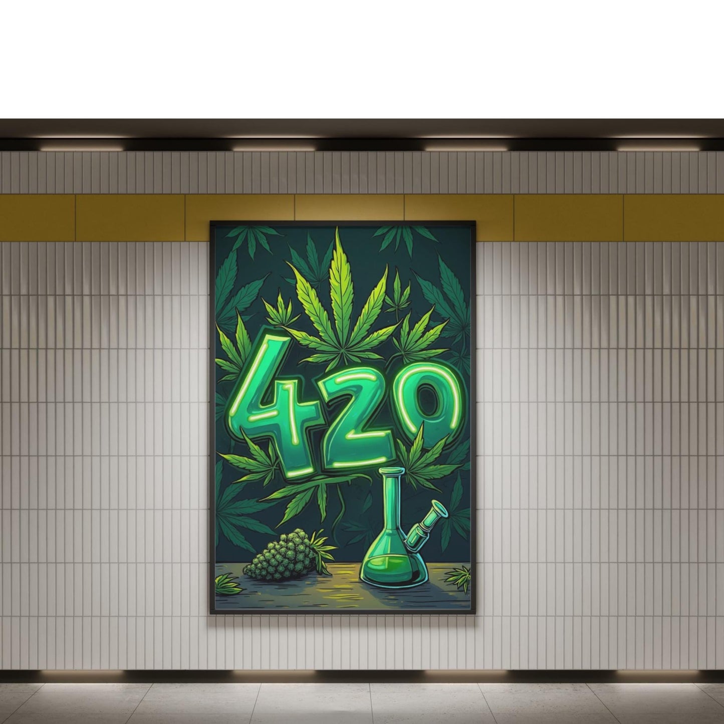 50+ 420 Friendly PNG Bundle | Neon Cannabis Clipart | Leaves, Weed, Smoke & Edgy Aesthetic | Digital Download for Sublimation, Stickers,