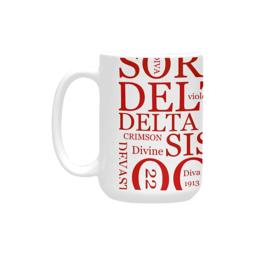 DST word cloud mug Custom Ceramic Mug (15OZ)