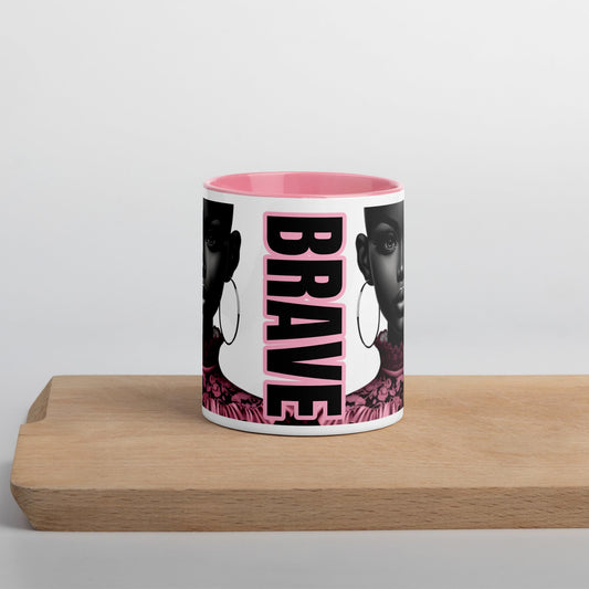 Pink Breast Cancer Awareness Mug with Color Inside