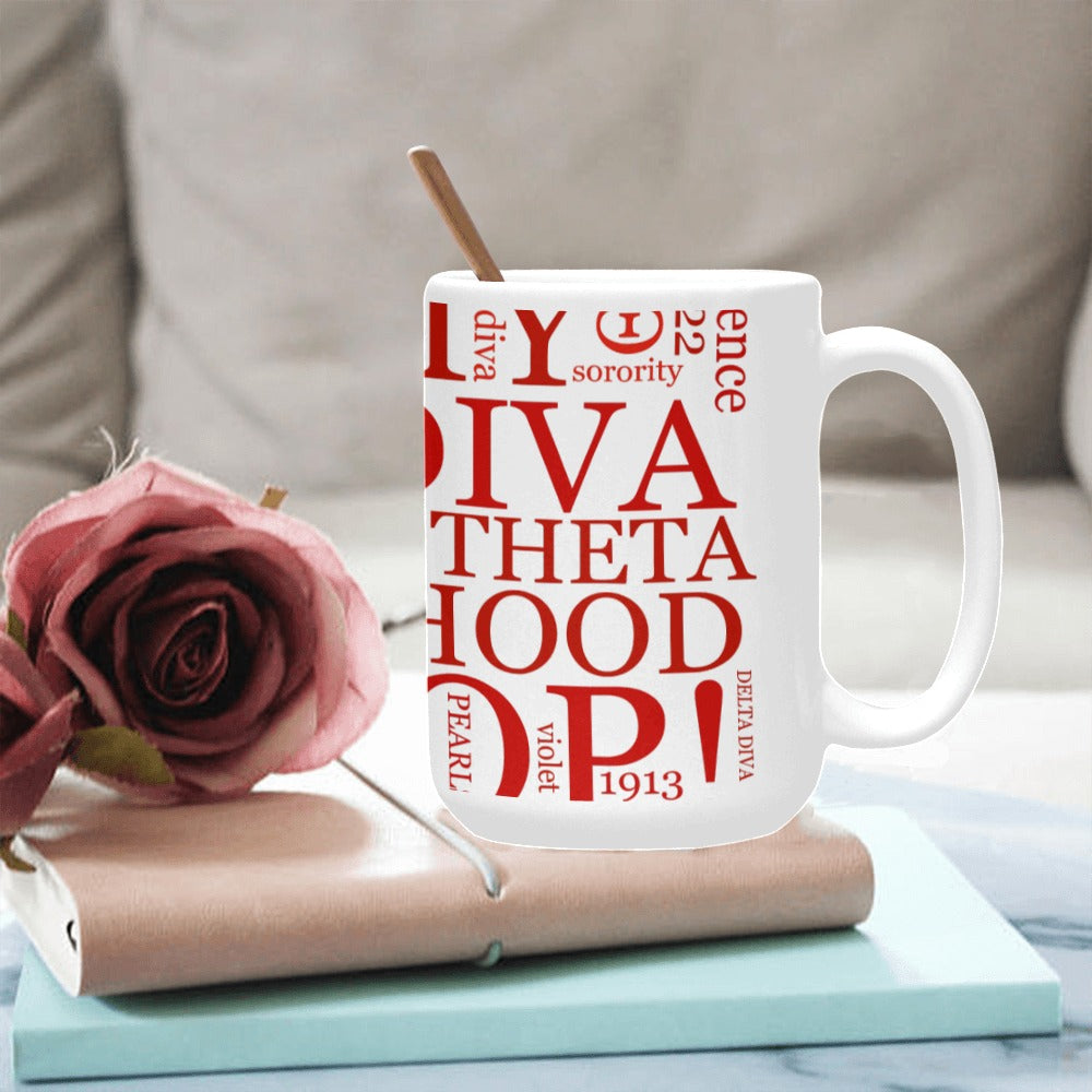 DST word cloud mug Custom Ceramic Mug (15OZ)