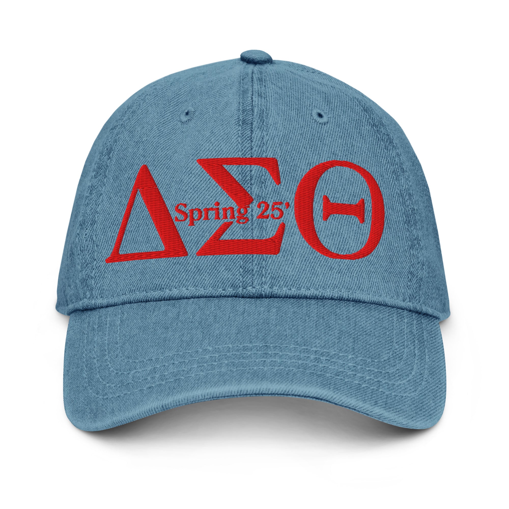 Dst Spring DST Spring 2025 Delta Sigma Theta Embroidered Hat Spring 25' DST Denim ...