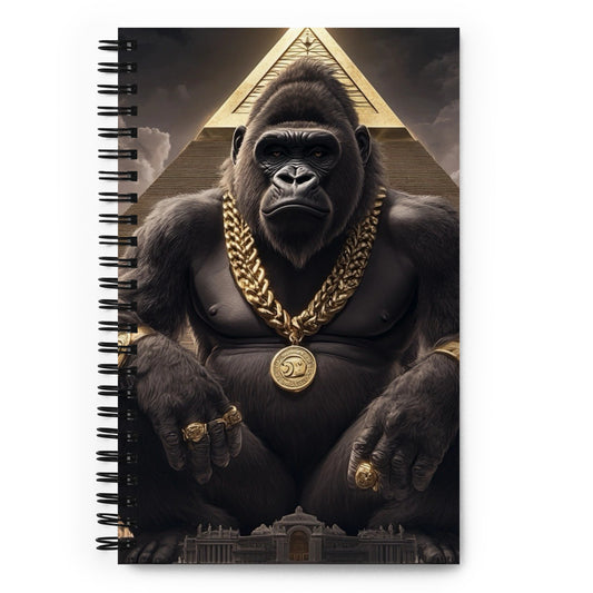 Gorilla & Pyramid Spiral notebook